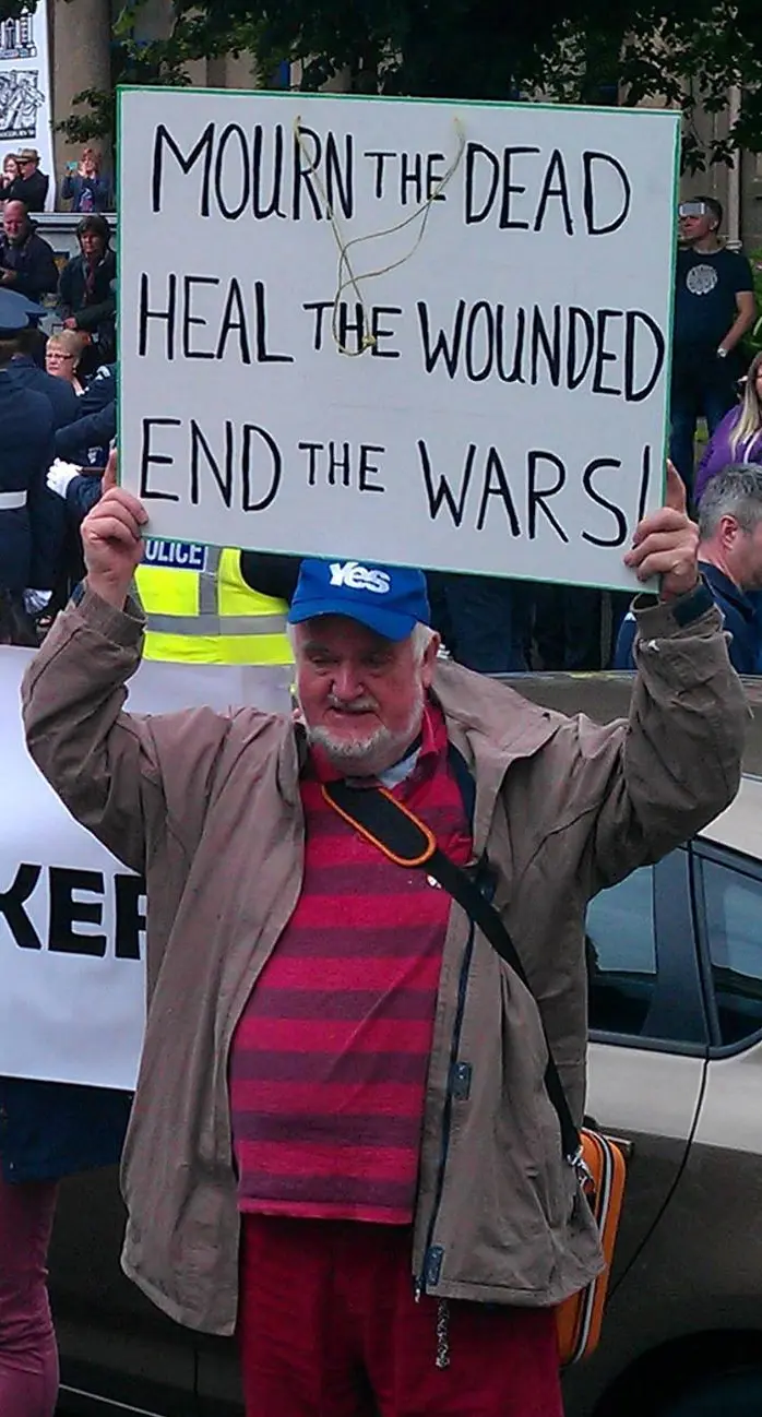 Brian Qauil with glasgow Catholic Worker